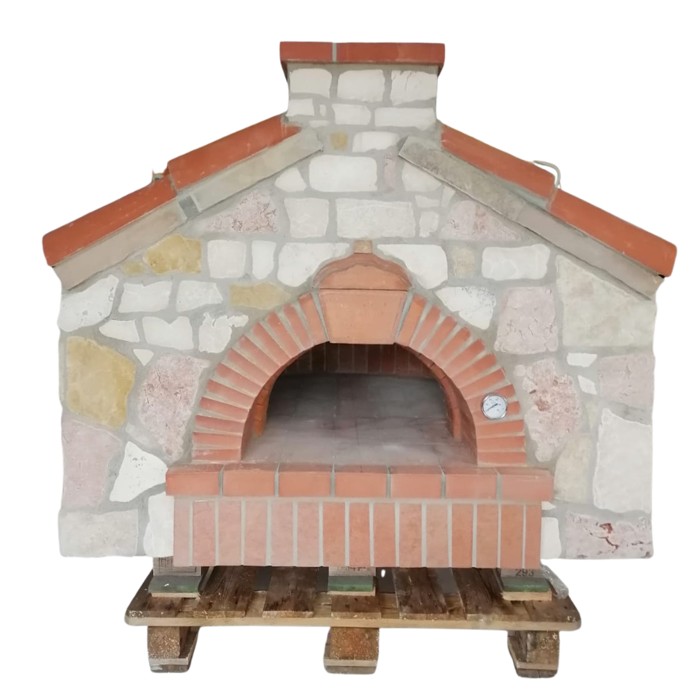 Forno a Legna - Versione House con Tetto - Personalizzabile - Base Rettangolare - immagine 2