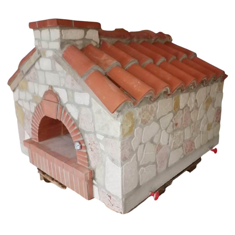 Forno a Legna - Versione House con Tetto - Personalizzabile - Base Rettangolare - immagine 3
